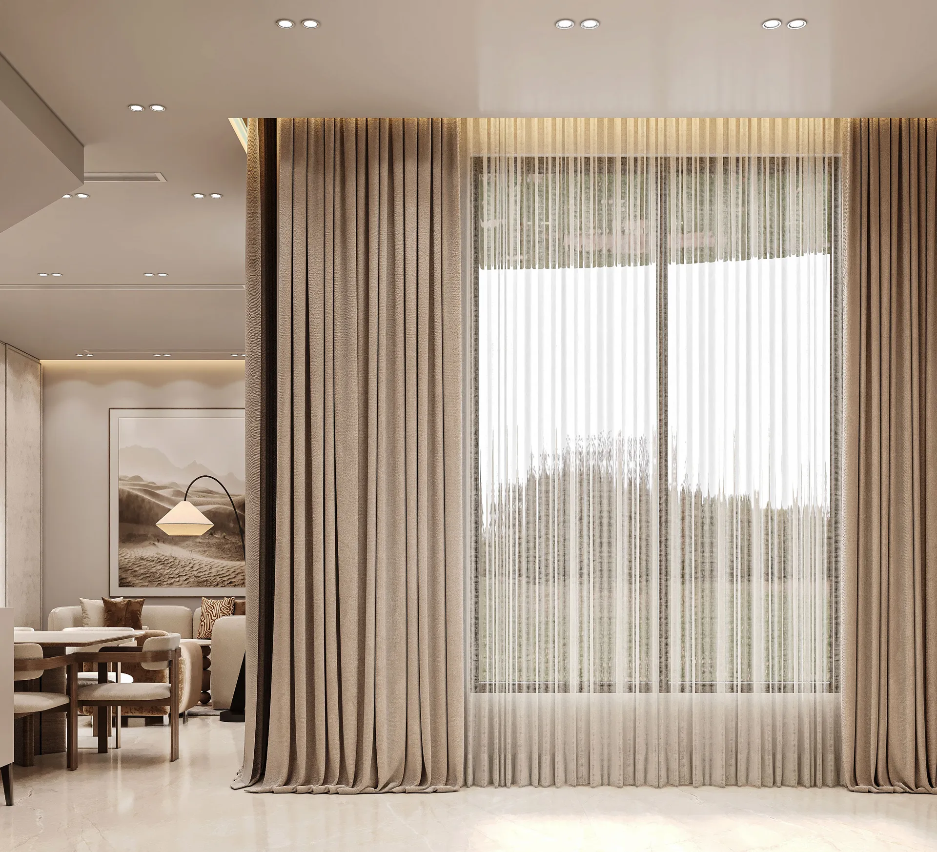 ARKU Interiors &mdash; warm luxury residential space